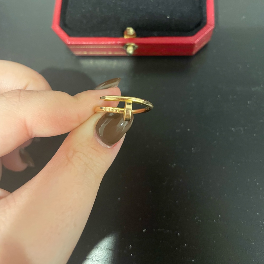 Cartier Juste Un Clou Small Model Rose Gold Ring Size 47 - Picture 3 of 7